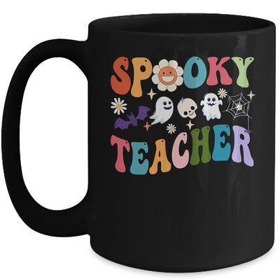 Groovy Halloween Spooky Teacher Trick Or Teach Teacher Life Mug | siriusteestore