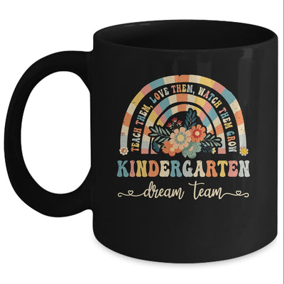 Groovy Kindergarten Dream Team Retro Back To School Teachers Mug | siriusteestore