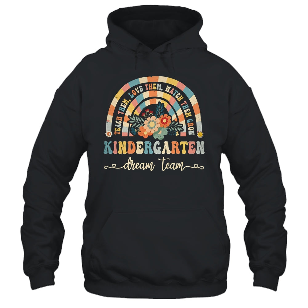 Groovy Kindergarten Dream Team Retro Back To School Teachers Shirt & Hoodie | siriusteestore