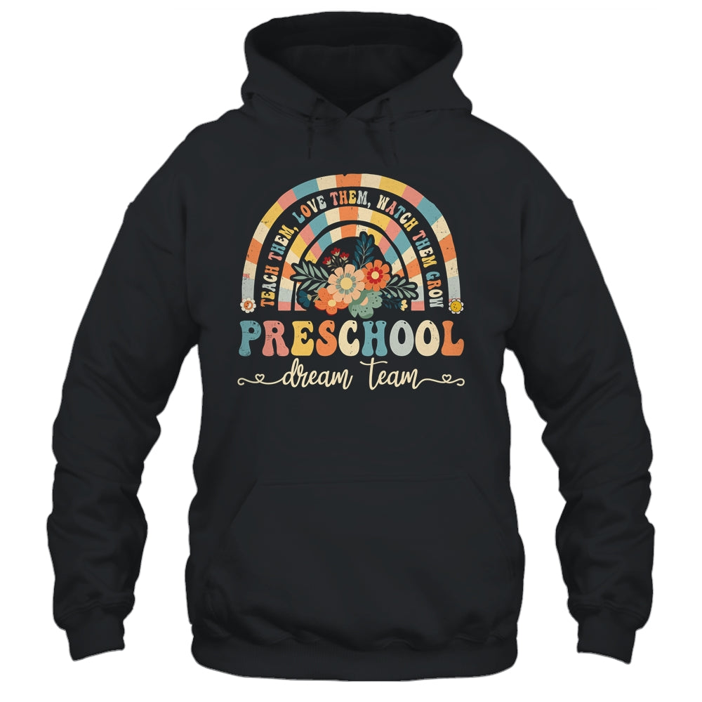 Groovy Preschool Dream Team Retro Back To School Teachers Shirt & Hoodie | siriusteestore