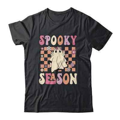 Groovy Retro Halloween Spooky Teacher Trick Or Teach Teacher Shirt & Hoodie | siriusteestore
