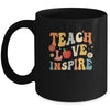Groovy Retro Teach Love Inspire Back To School Mug | siriusteestore