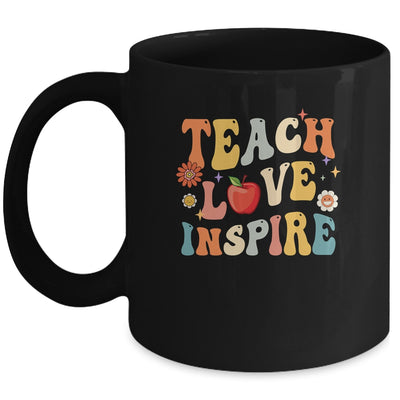 Groovy Retro Teach Love Inspire Back To School Mug | siriusteestore