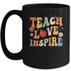 Groovy Retro Teach Love Inspire Back To School Mug | siriusteestore