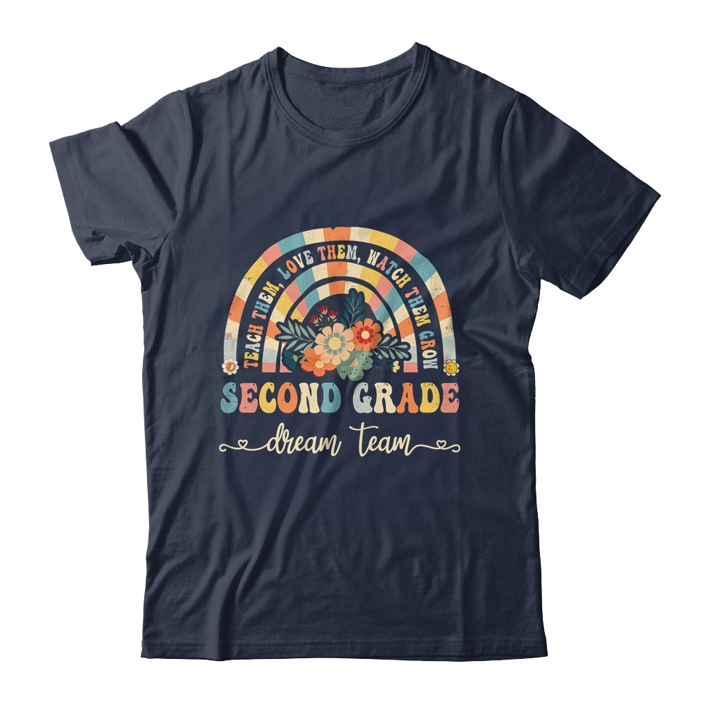 Groovy Second Grade Dream Team Retro Back To School Teachers Shirt & Hoodie | siriusteestore