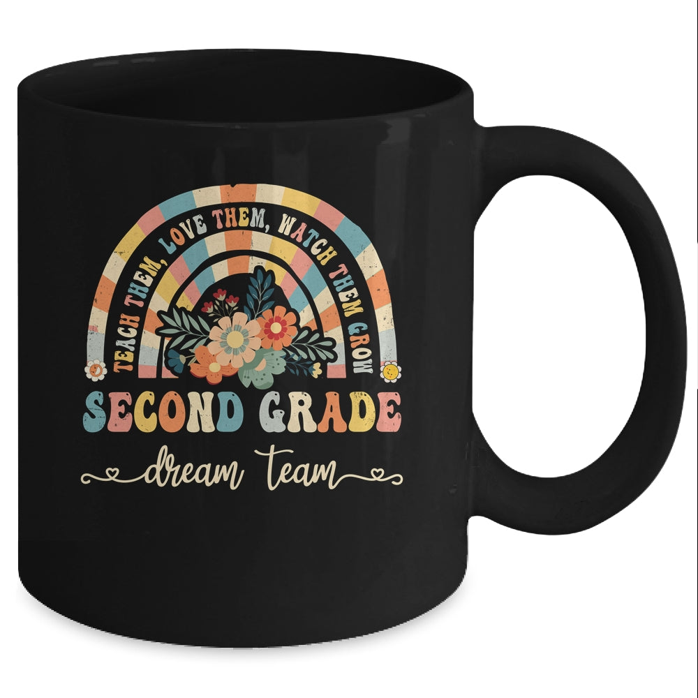 Groovy Second Grade Dream Team Retro Back To School Teachers Mug | siriusteestore