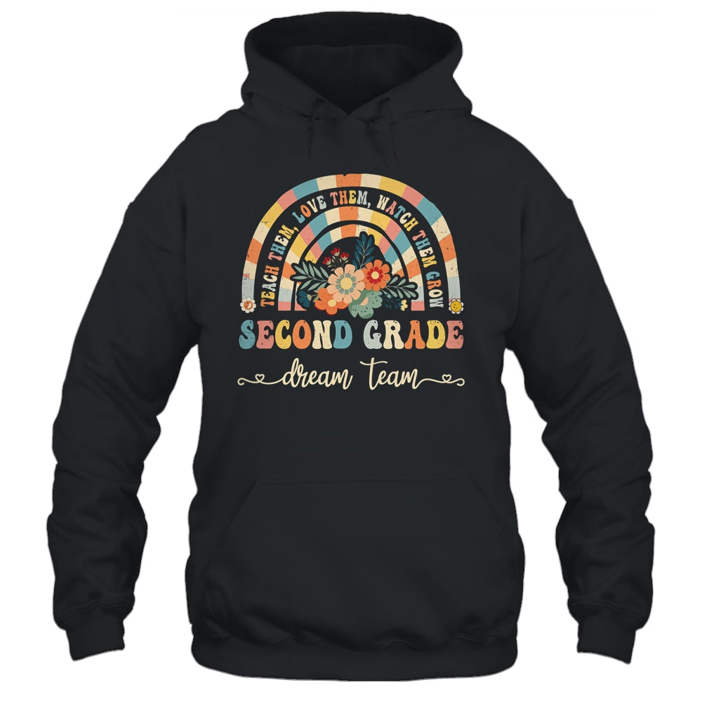 Groovy Second Grade Dream Team Retro Back To School Teachers Shirt & Hoodie | siriusteestore