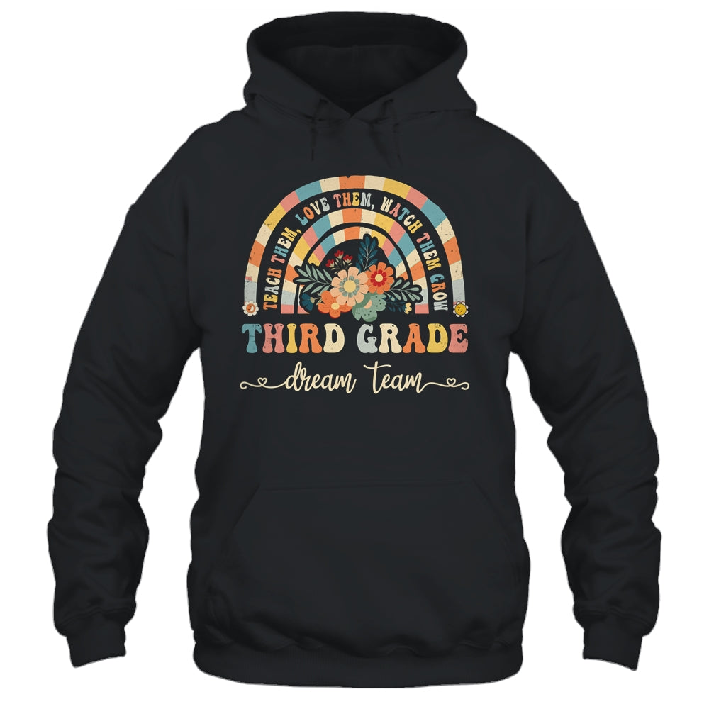 Groovy Third Grade Dream Team Retro Back To School Teachers Shirt & Hoodie | siriusteestore