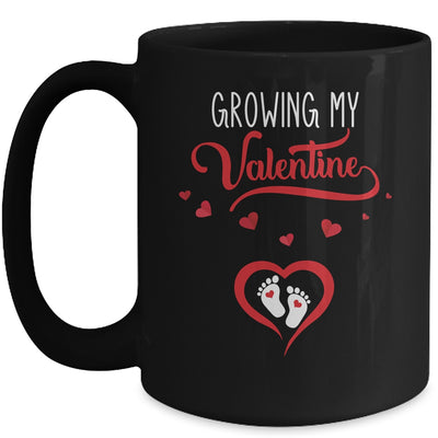 Growing My Valentine Pregnancy New Mom Valentines Day Mug | siriusteestore