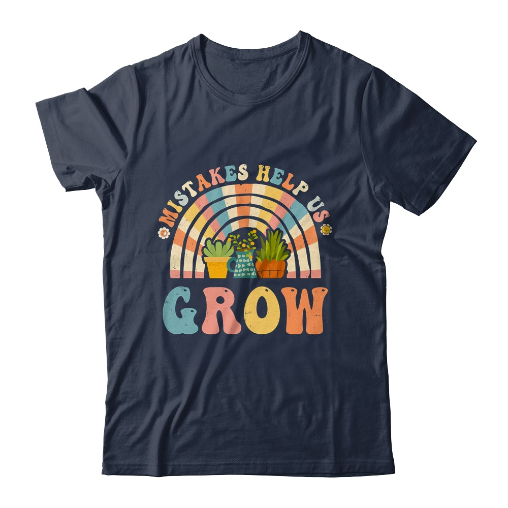 Growth Mindset Positive Retro Teachers Back To School Groovy Shirt & Hoodie | siriusteestore
