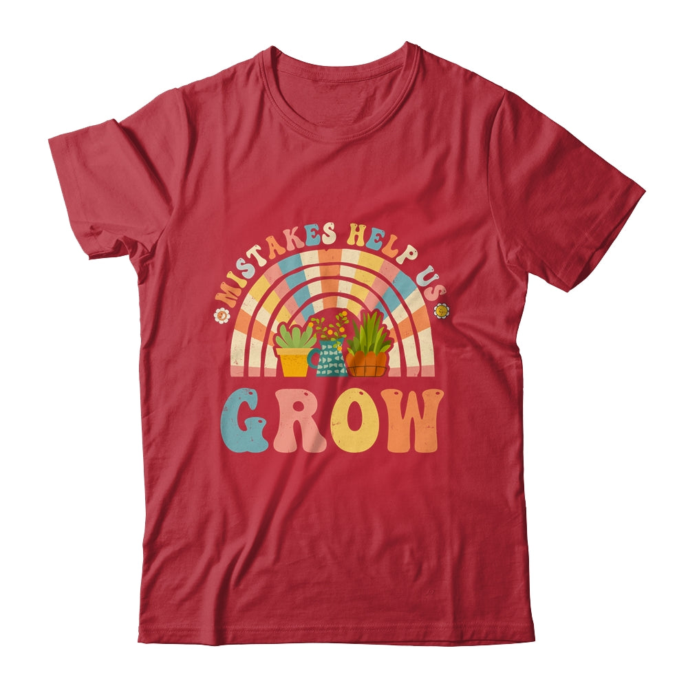 Growth Mindset Positive Retro Teachers Back To School Groovy Shirt & Hoodie | siriusteestore