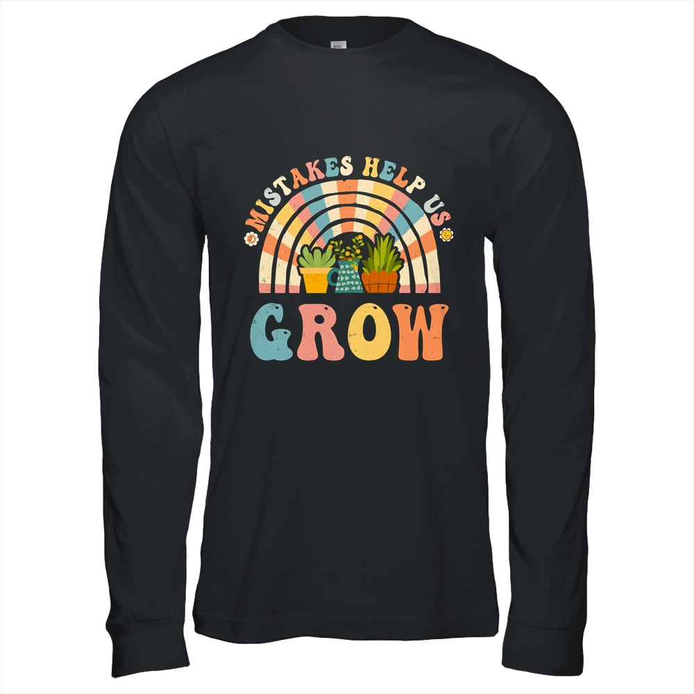 Growth Mindset Positive Retro Teachers Back To School Groovy Shirt & Hoodie | siriusteestore