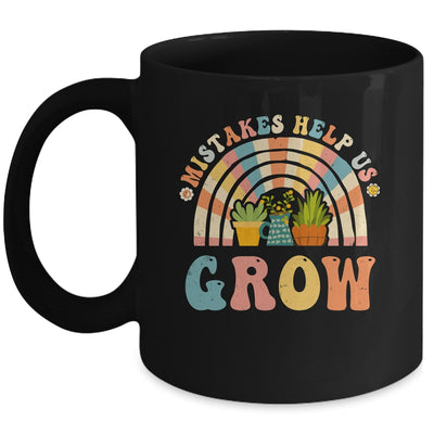 Growth Mindset Positive Retro Teachers Back To School Groovy Mug | siriusteestore