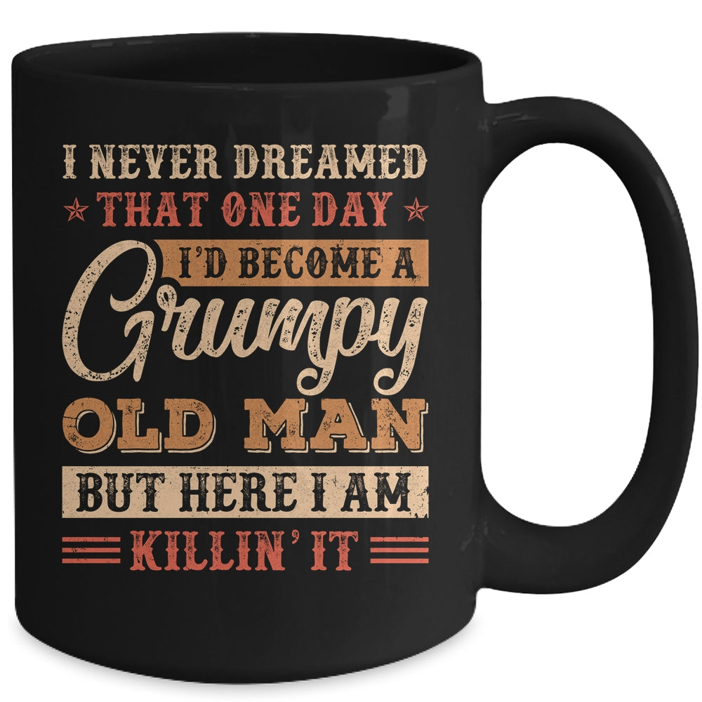 Grumpy Grandpa Old Man Joke Sarcastic Humor Saying Fathers Mug | siriusteestore
