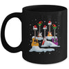 Guitar Santa Hat Christmas Tree Funny Music Loves Xmas Mug | siriusteestore