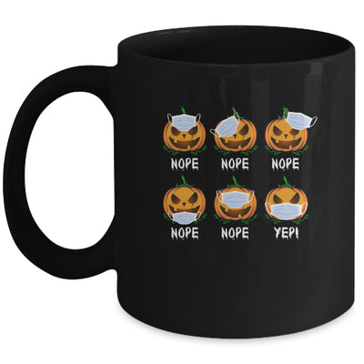 Halloween 2020 Pumpkin Wearing Mask Wrong Funny Gifts Mug | siriusteestore