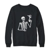 Halloween Coffee Drinking Skeleton Skull Shirt & Sweatshirt | siriusteestore