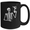 Halloween Coffee Drinking Skeleton Skull Mug | siriusteestore