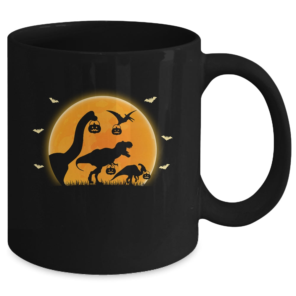 Halloween Dinosaur T-Rex Pumpkin Gift Kids Boys Girls Mug | siriusteestore