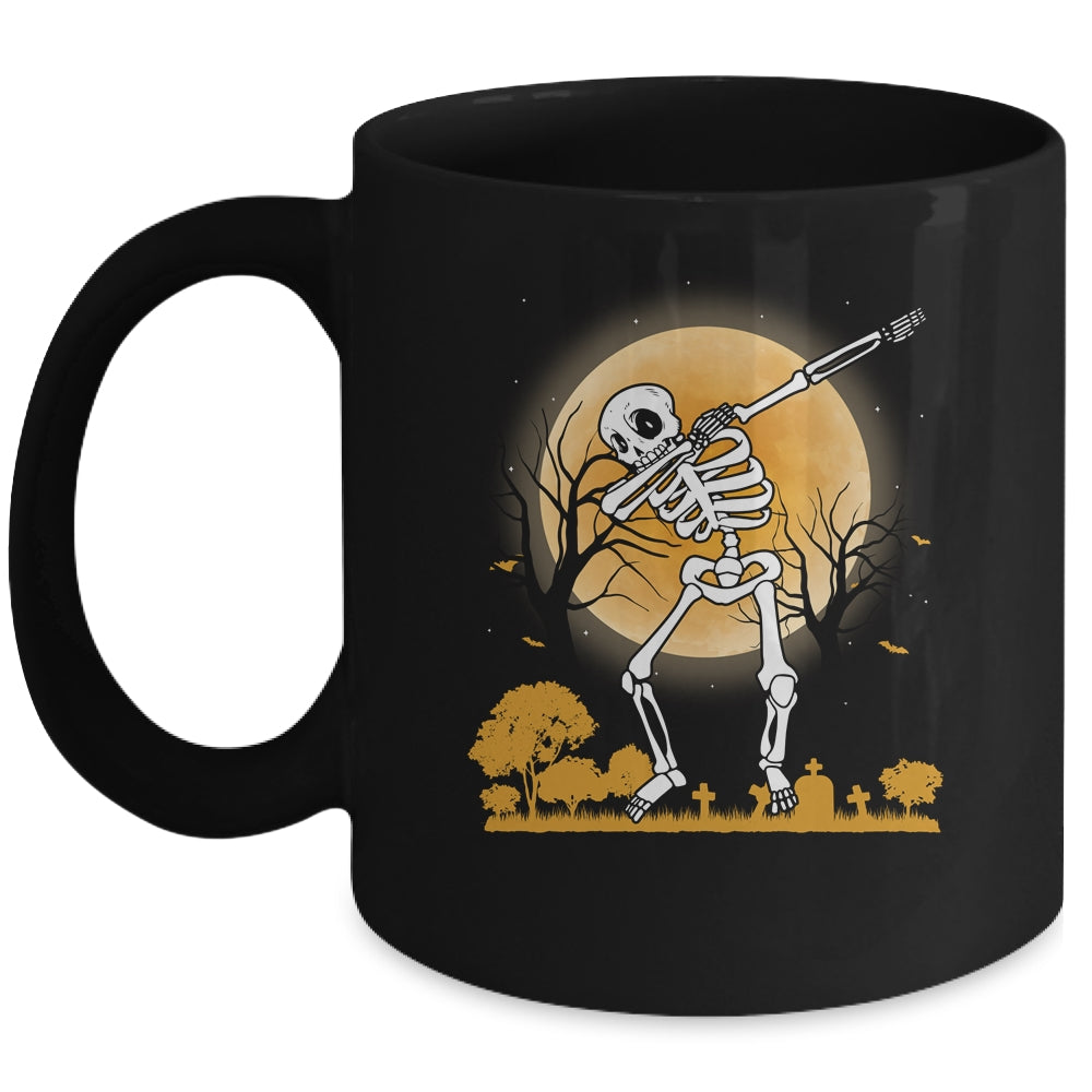 Halloween For Boys Kids Dabbing Skeleton Costume Dab Mug | siriusteestore