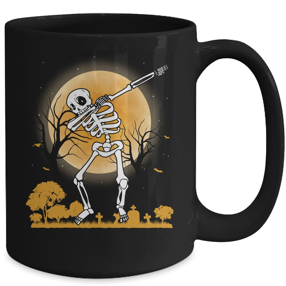 Halloween For Boys Kids Dabbing Skeleton Costume Dab Mug | siriusteestore