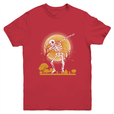 Halloween For Boys Kids Dabbing Skeleton Costume Dab Youth Shirt | siriusteestore