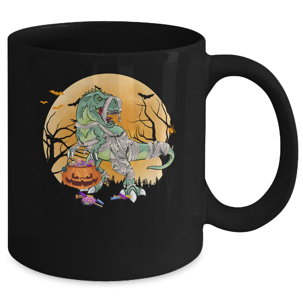 Halloween For Boys Kids Dinosaur T Rex Mummy Pumpkin Mug | siriusteestore