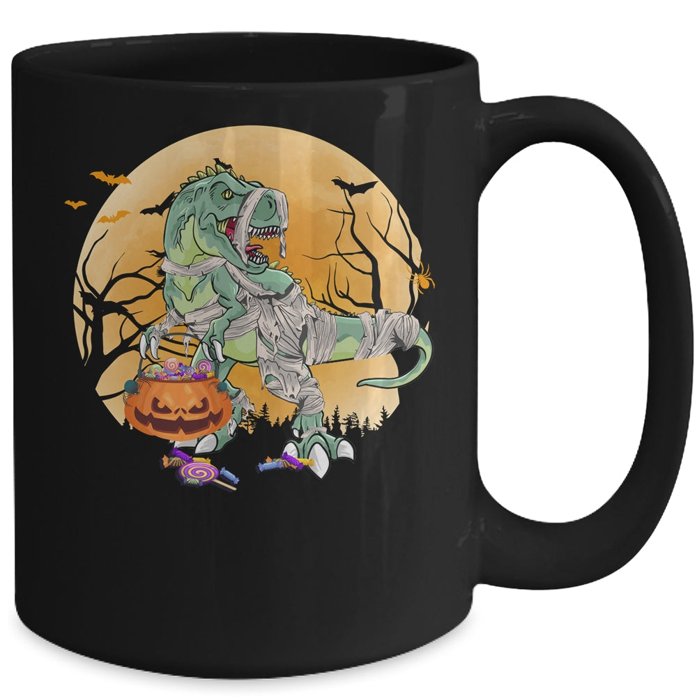 Halloween For Boys Kids Dinosaur T Rex Mummy Pumpkin Mug | siriusteestore