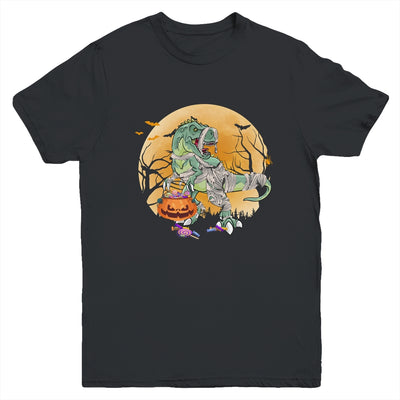 Halloween For Boys Kids Dinosaur T Rex Mummy Pumpkin Youth Shirt | siriusteestore