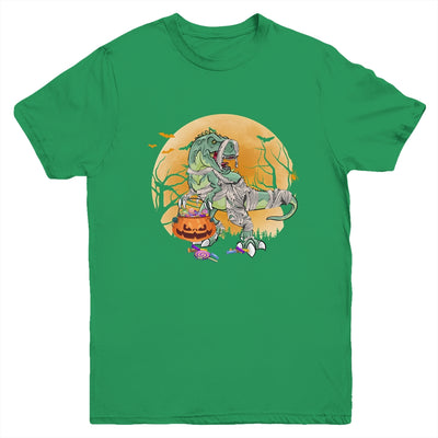 Halloween For Boys Kids Dinosaur T Rex Mummy Pumpkin Youth Shirt | siriusteestore