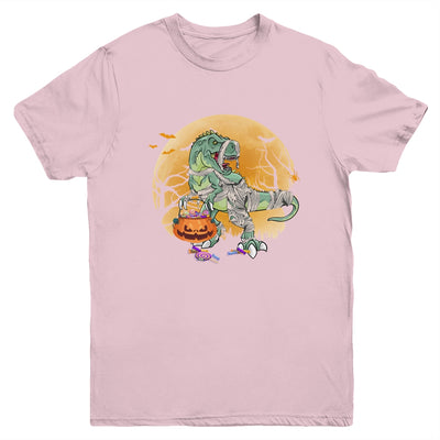 Halloween For Boys Kids Dinosaur T Rex Mummy Pumpkin Youth Shirt | siriusteestore