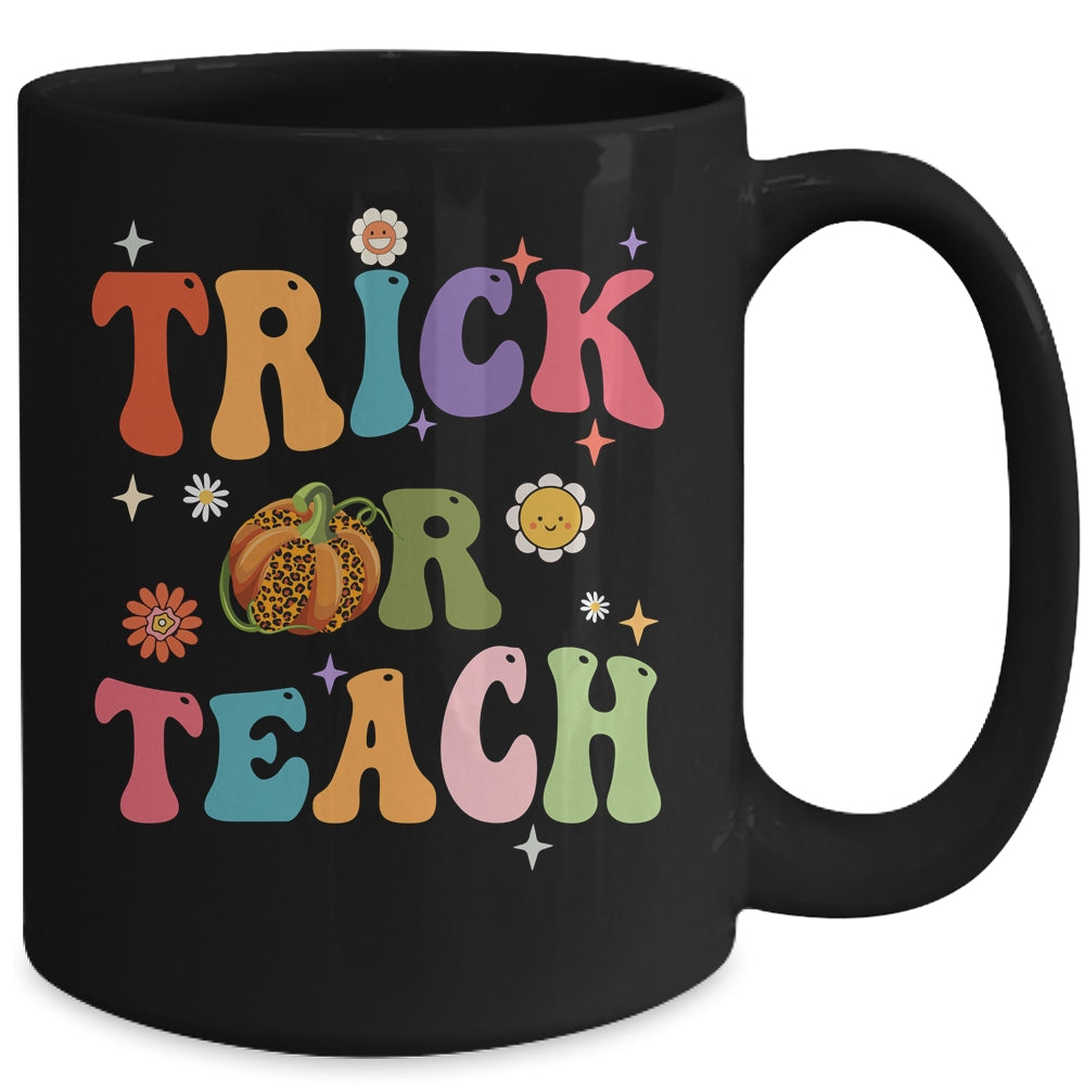 Halloween Groovy Trick Or Teach Funny Teacher Custome Women Mug | siriusteestore