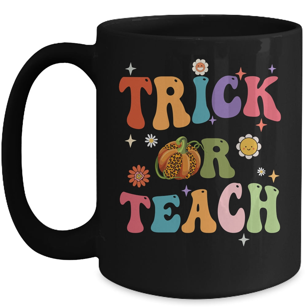 Halloween Groovy Trick Or Teach Funny Teacher Custome Women Mug | siriusteestore