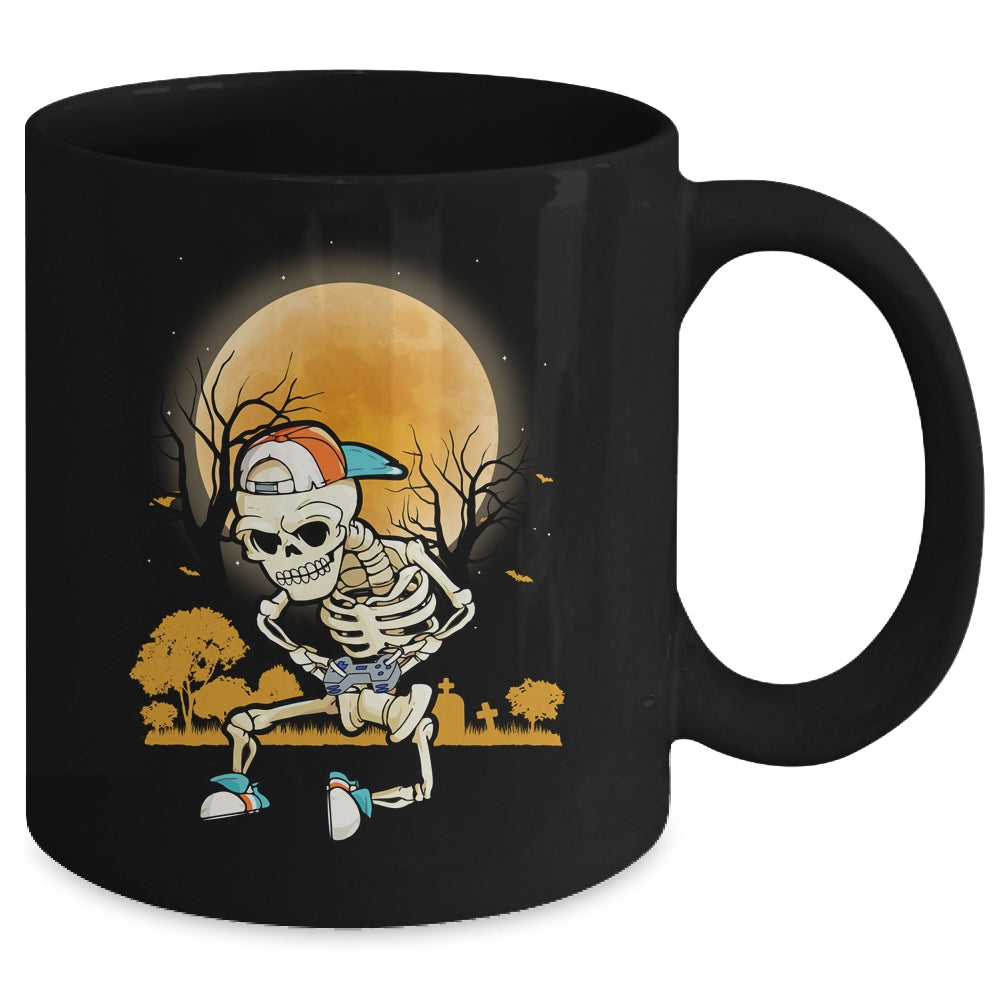 Halloween Men Boys Gamer Gift Skeleton For Boys Mug | siriusteestore