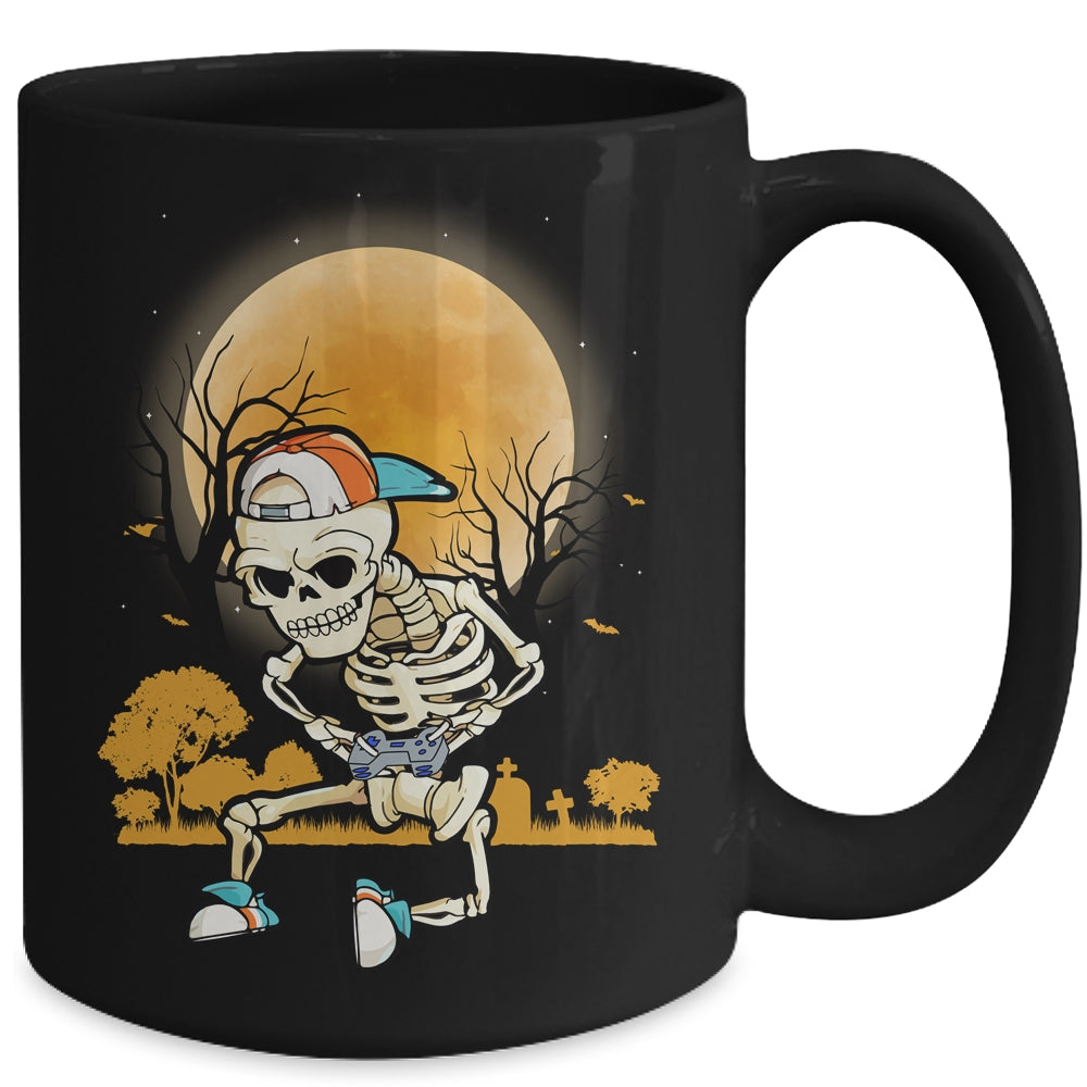 Halloween Men Boys Gamer Gift Skeleton For Boys Mug | siriusteestore