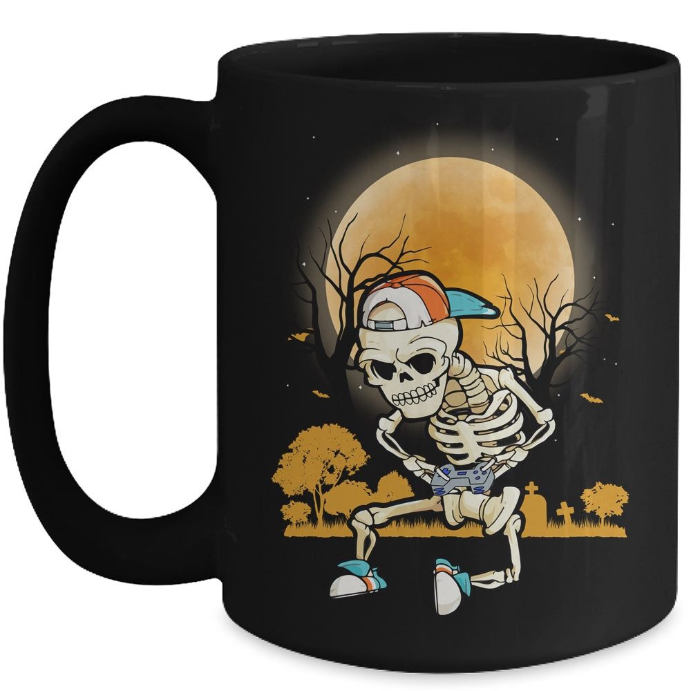 Halloween Men Boys Gamer Gift Skeleton For Boys Mug | siriusteestore