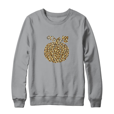 Halloween Pumpkin Women Plaid Leopard Funny Cute Fall Shirt & Sweatshirt | siriusteestore