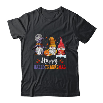Halloween Thanksgiving Christmas Happy HalloThanksMas Gnomes Shirt & Hoodie | siriusteestore