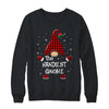 Handiest Gnome Buffalo Plaid Matching Christmas Pajama Gift Shirt & Sweatshirt | siriusteestore