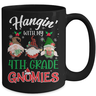 Hangin With My 4th Grade Gnomies Christmas Teacher Buffalo Mug | siriusteestore