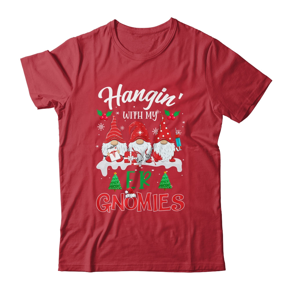 Hangin' With My ER Gnomies Nurse Christmas Santa Hat Shirt & Sweatshirt | siriusteestore