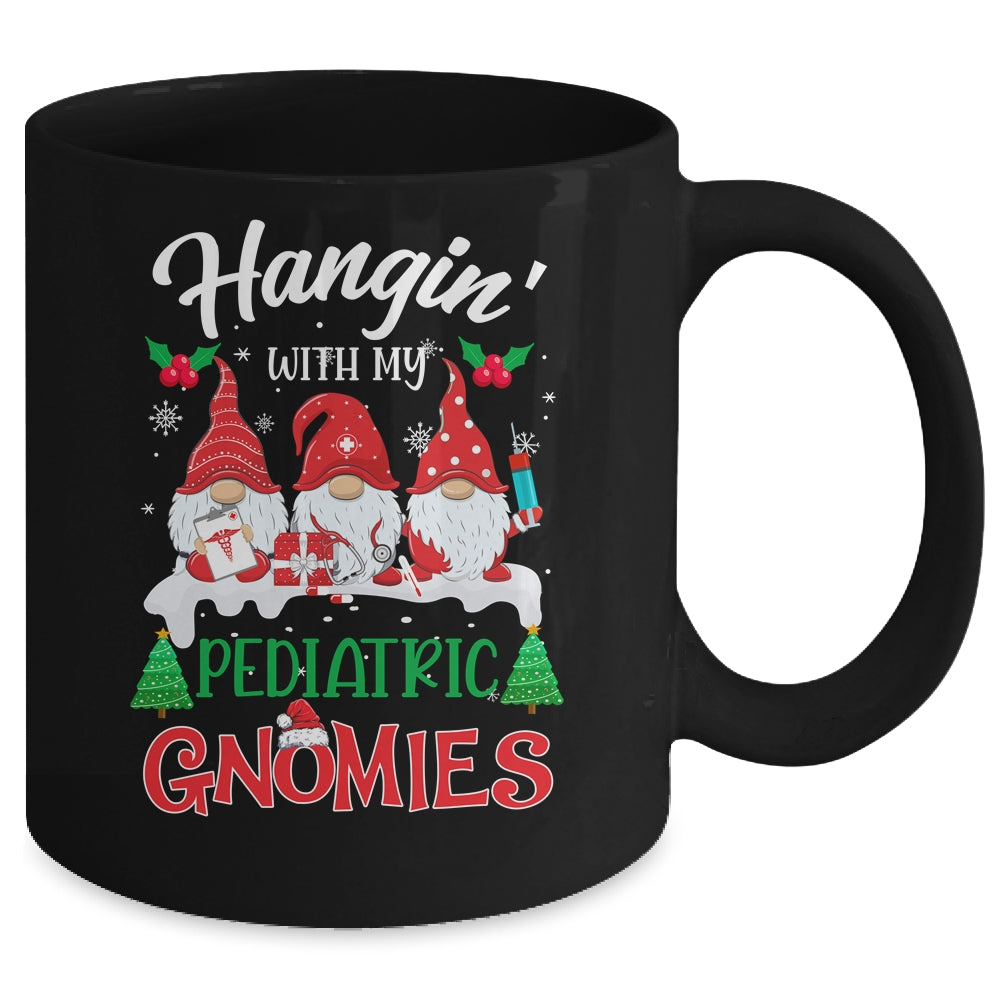 Hangin' With My Pediatric Gnomies Nurse Christmas Santa Hat Mug | siriusteestore