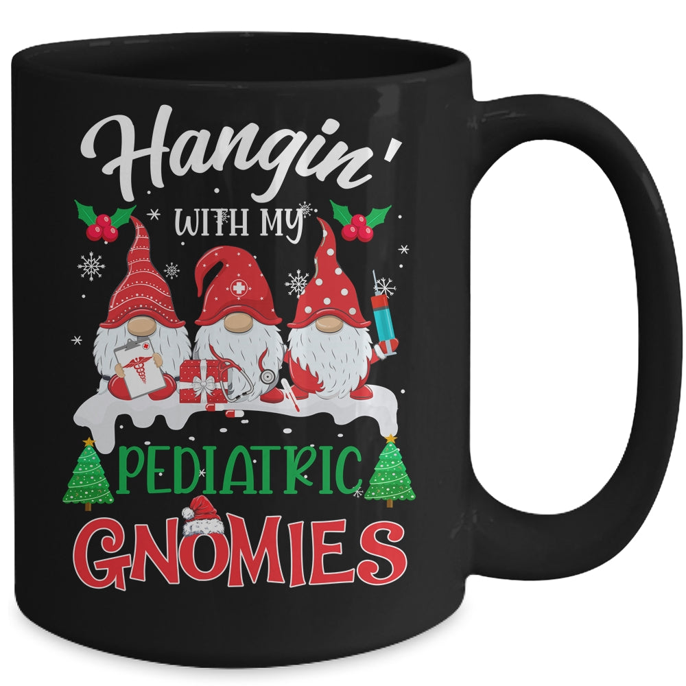 Hangin' With My Pediatric Gnomies Nurse Christmas Santa Hat Mug | siriusteestore