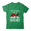 Hanging With My Gnomies Christmas Santa Gnome Xmas Tree Shirt & Sweatshirt | siriusteestore