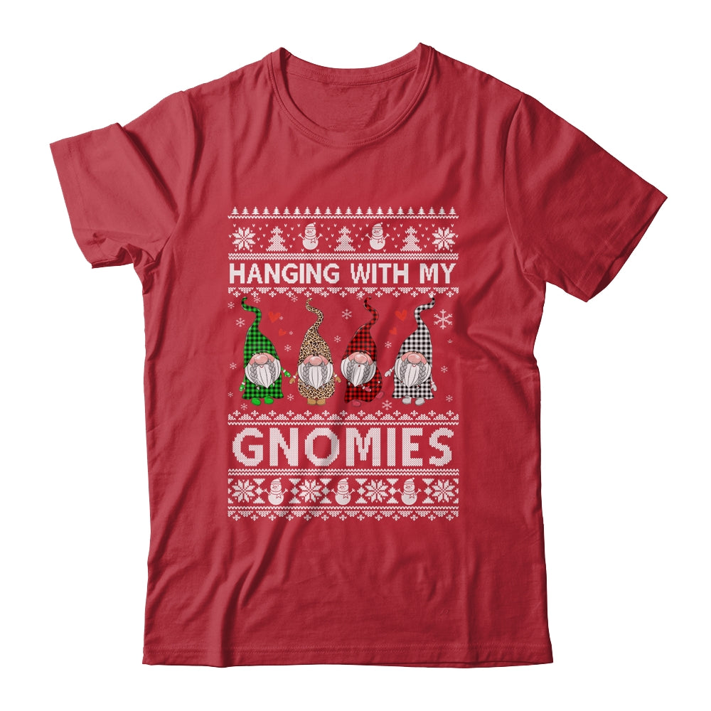 Hanging With My Gnomies Cute Gnomes Christmas Ugly Shirt & Sweatshirt | siriusteestore