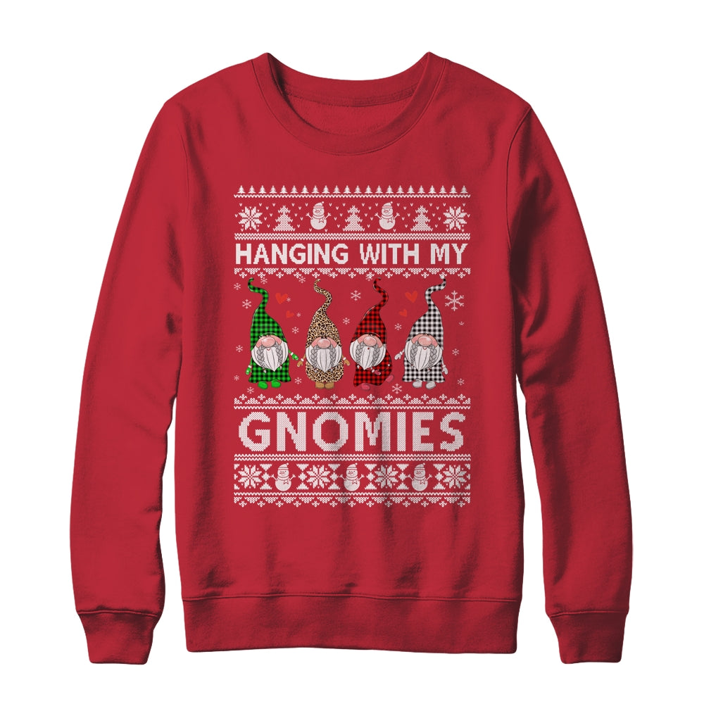 Hanging With My Gnomies Cute Gnomes Christmas Ugly Shirt & Sweatshirt | siriusteestore