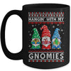Hanging With My Gnomies Santa Ugly Christmas Xmas Mug | siriusteestore