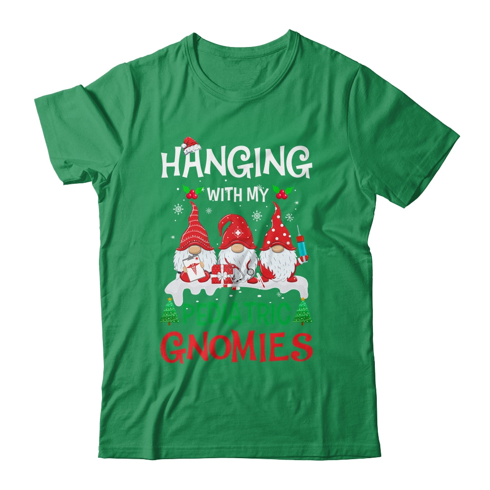 Hanging With My Pediatric Gnomies Nurse Christmas Santa Hat Shirt & Sweatshirt | siriusteestore
