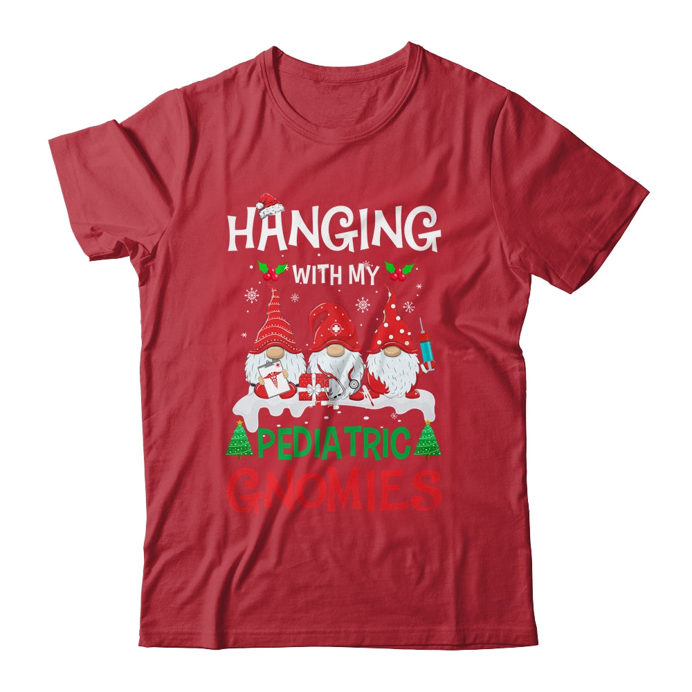 Hanging With My Pediatric Gnomies Nurse Christmas Santa Hat Shirt & Sweatshirt | siriusteestore
