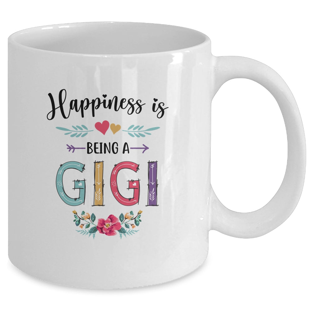 Happiness Is Being A Gigi For The First Time Mothers Day Mug | siriusteestore